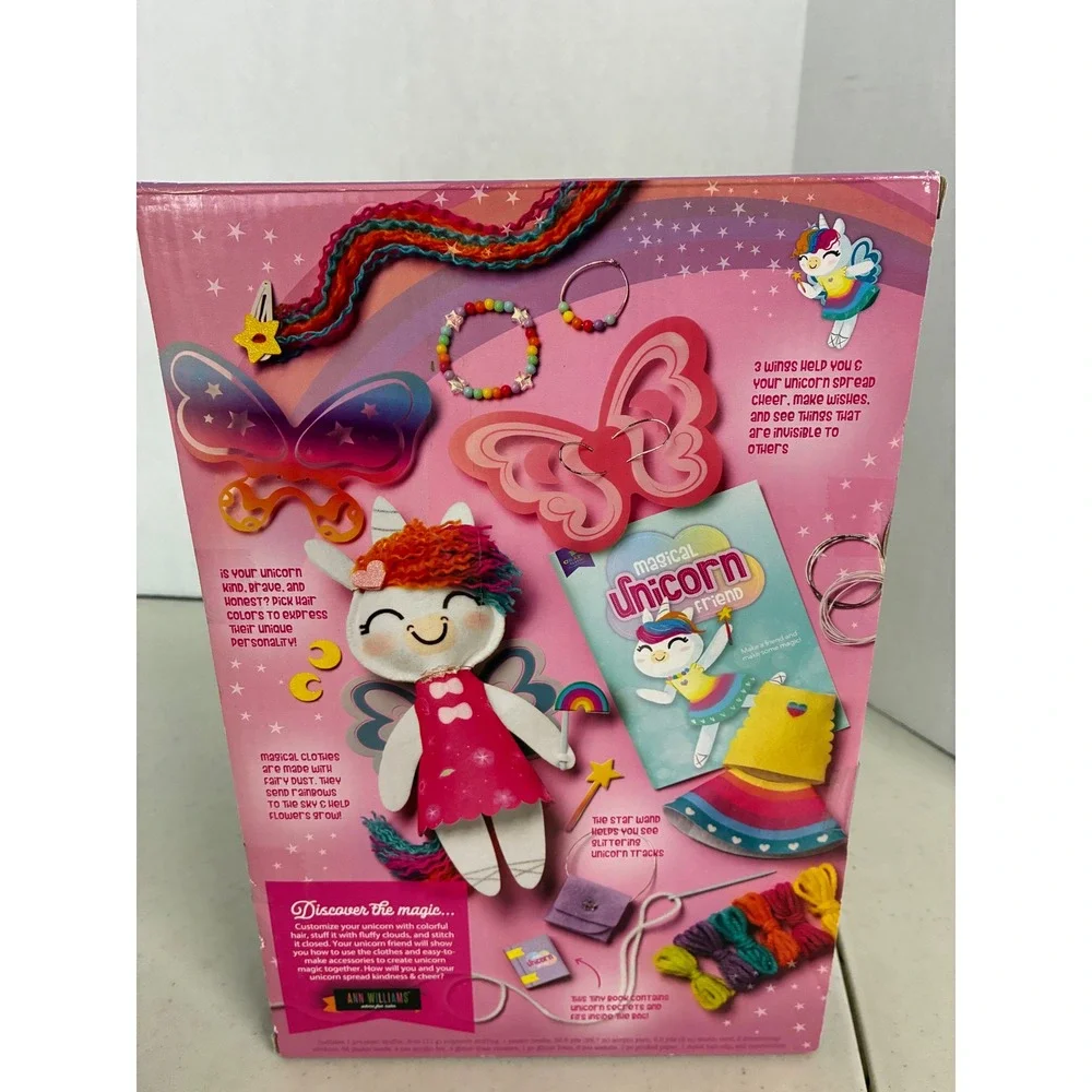 Craft-tastic Magical Unicorn Friend DIY‎ Plush Craft Kit Ages 4+ 84 Pieces NEW